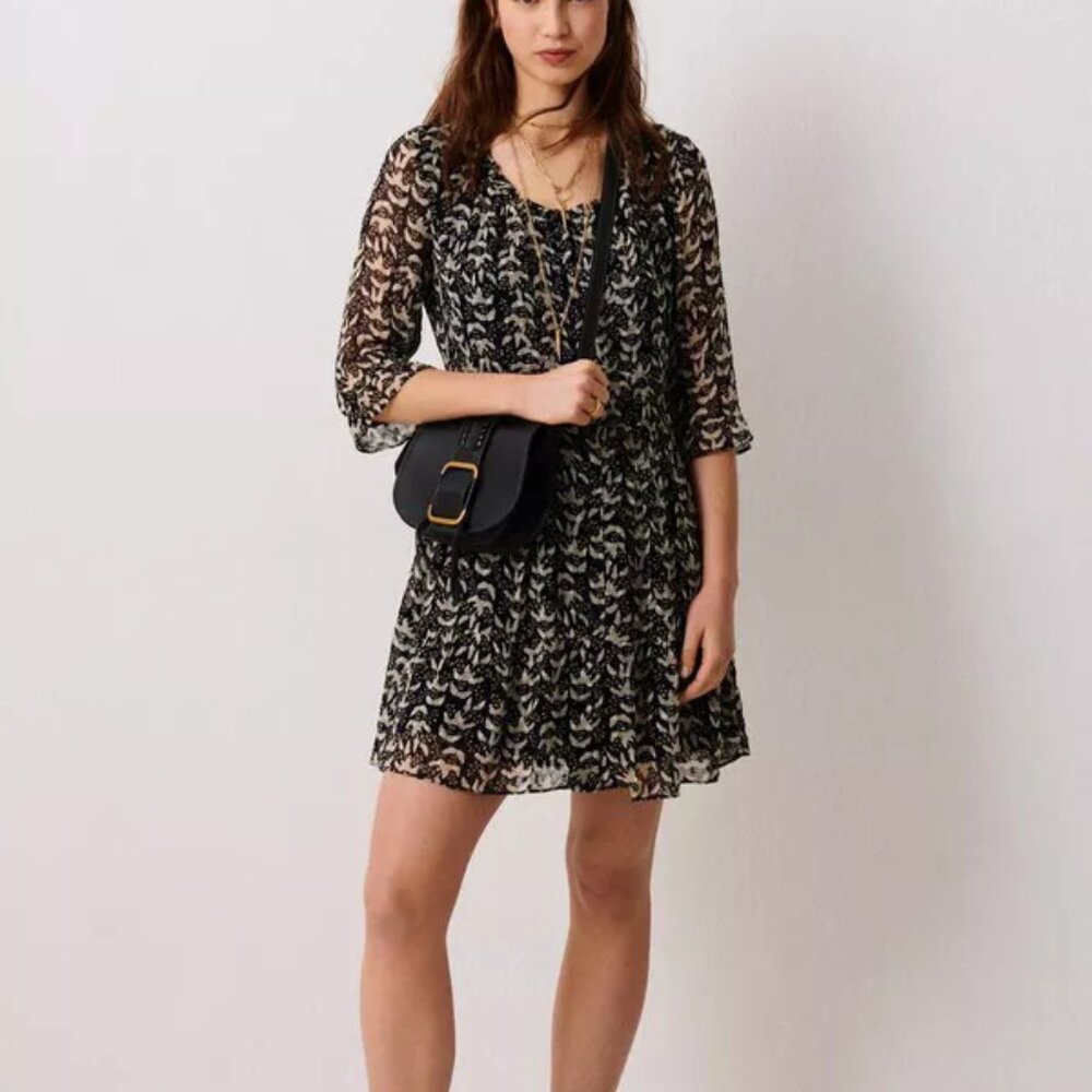 Printed Mini Dress Tixi Blue ba&sh